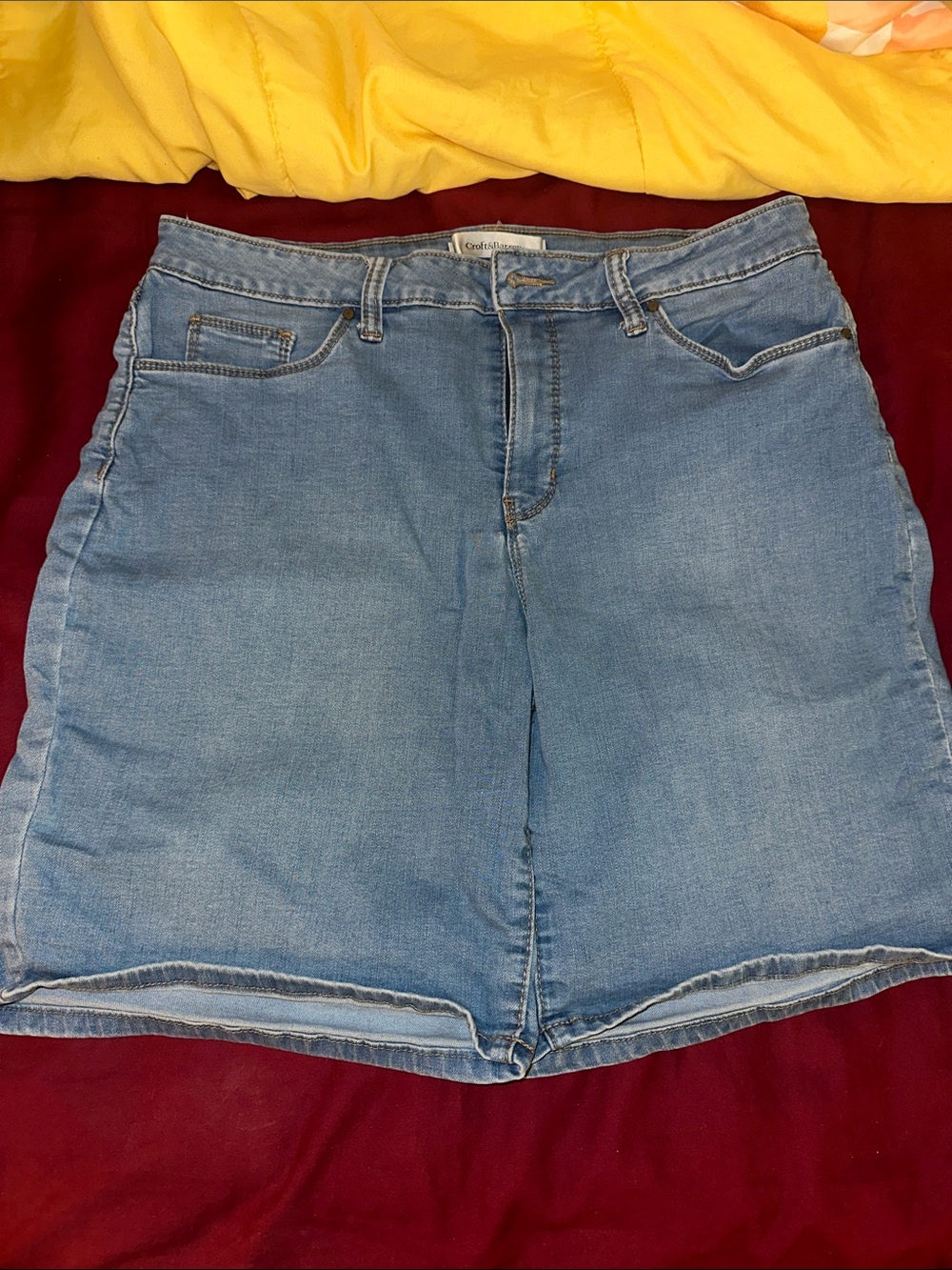 croft & barrow Light Blue Denim Shorts